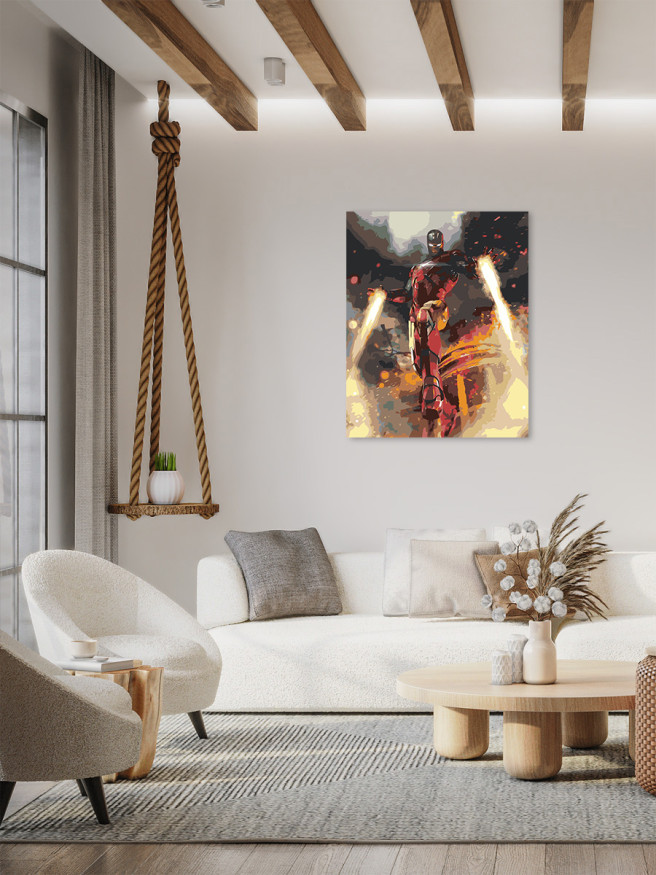 Картина по номерам &amp;quot;Железный человек&amp;quot;