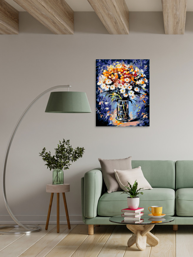 Картина по номерам &amp;quot;Ваза цветов&amp;quot;
