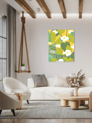 Картина по номерам &amp;quot;Котик в цветах&amp;quot;