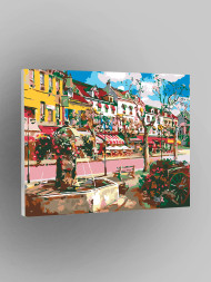 Raqamlar bo'yicha rasm "Yorqin ko'chalar"