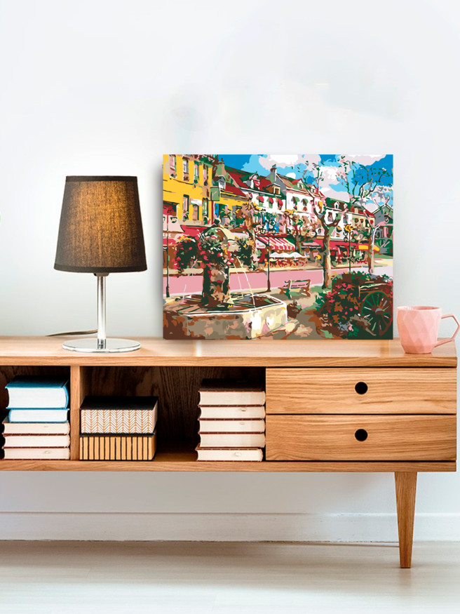 Картина по номерам &amp;quot;Красочные улицы&amp;quot;