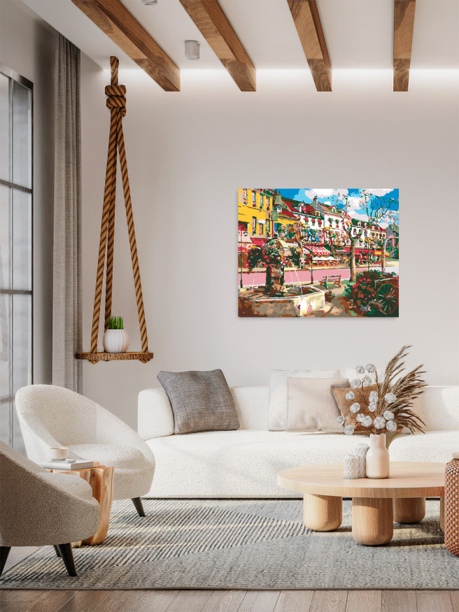 Картина по номерам &amp;quot;Красочные улицы&amp;quot;