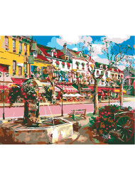 Raqamlar bo'yicha rasm "Yorqin ko'chalar"