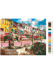 Raqamlar bo'yicha rasm "Yorqin ko'chalar"