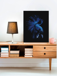 Raqamlar bo'yicha rasm "Moviy baliq"