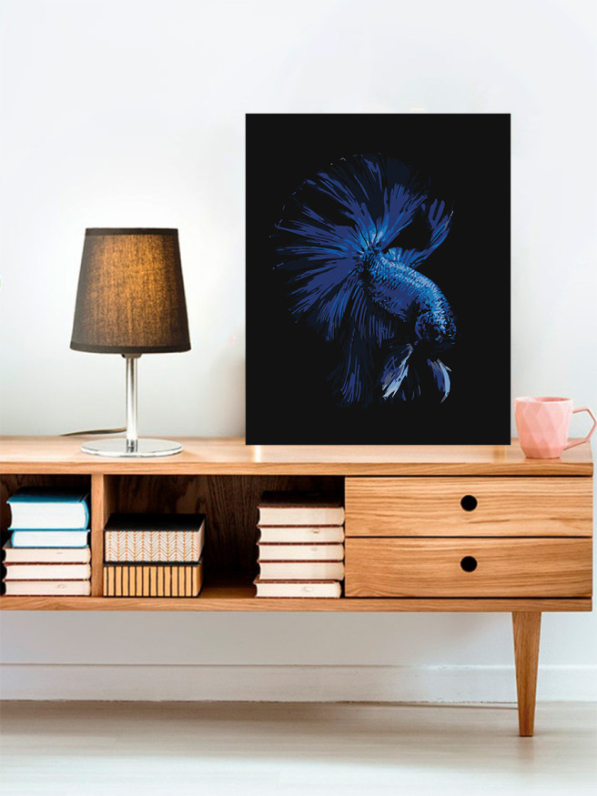 Raqamlar bo&amp;#039;yicha rasm &amp;quot;Moviy baliq&amp;quot;