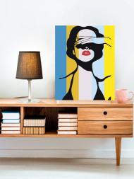 Raqamlar bo&#039;yicha rasm &quot;Go&#039;zal qiz&quot;