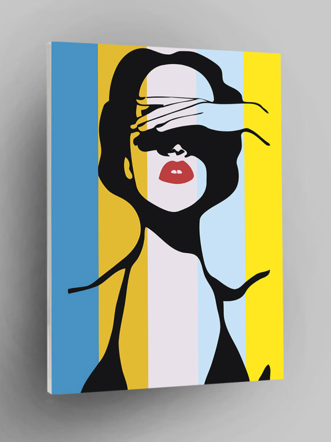 Картина по номерам &amp;quot;Красивая девушка&amp;quot;