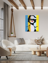 Raqamlar bo&#039;yicha rasm &quot;Go&#039;zal qiz&quot;