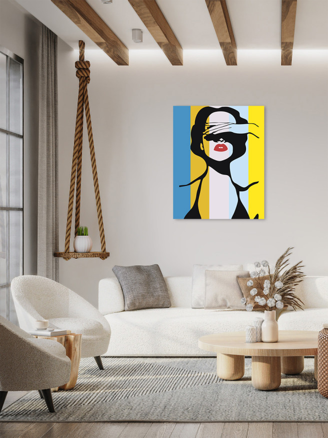 Картина по номерам &amp;quot;Красивая девушка&amp;quot;