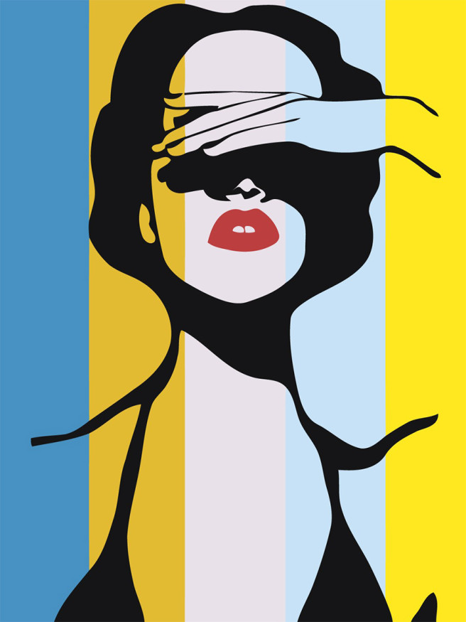 Картина по номерам &amp;quot;Красивая девушка&amp;quot;