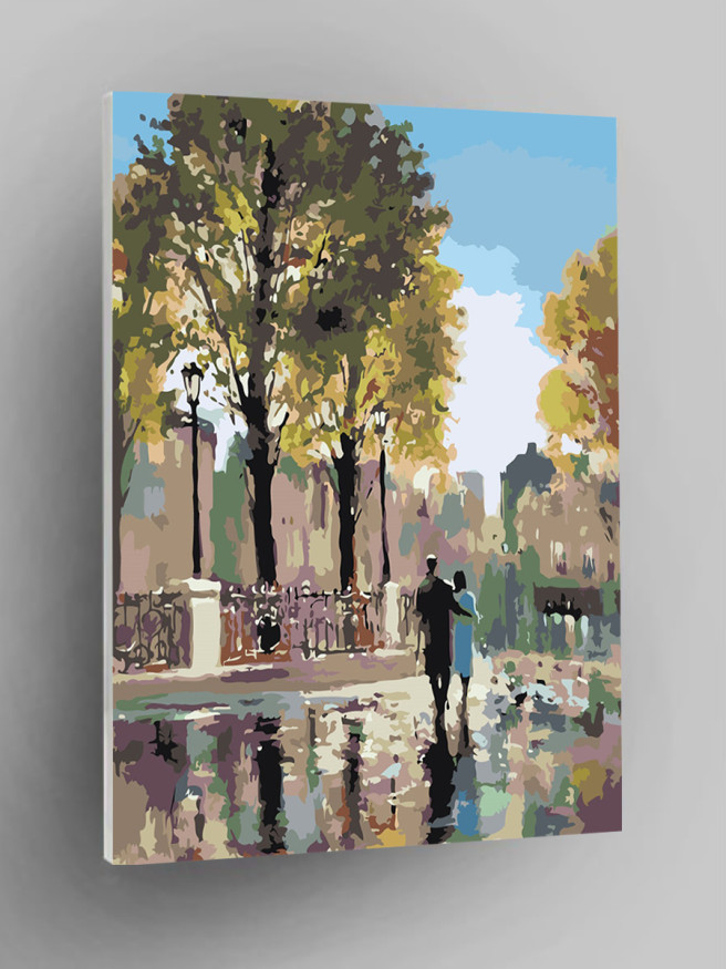 Картина по номерам &amp;quot;Пара в Париже&amp;quot;