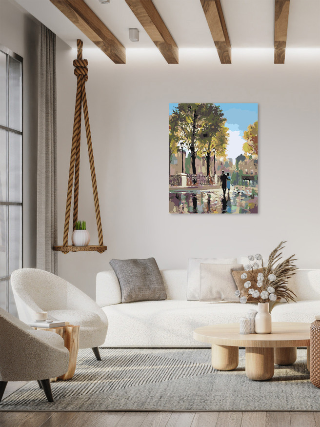 Картина по номерам &amp;quot;Пара в Париже&amp;quot;