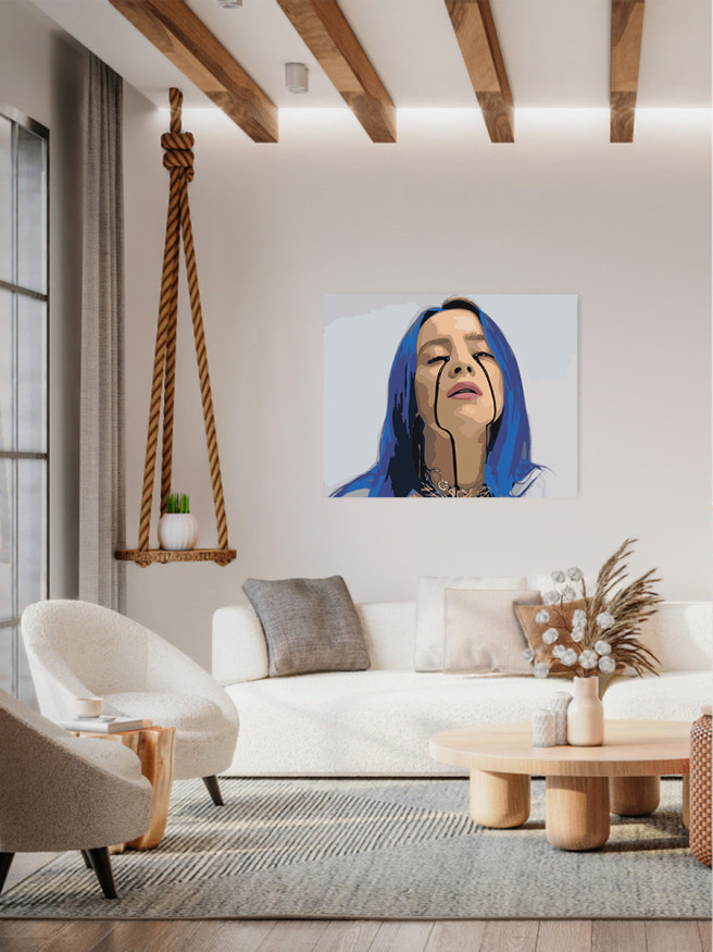 Картина по номерам &amp;quot;Билли Айлиш&amp;quot;