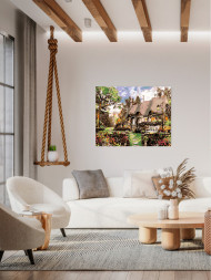 Raqamlar bo'yicha rasm "Chiroyli uy"