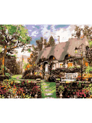 Raqamlar bo'yicha rasm "Chiroyli uy"