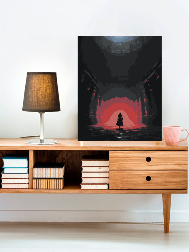 Картина по номерам &amp;quot;Силуэт воина&amp;quot;