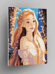 Картина по номерам "Нежная девушка"