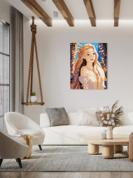 Картина по номерам "Нежная девушка"