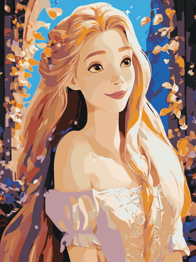 Картина по номерам &amp;quot;Нежная девушка&amp;quot;