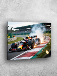 Holstga bosilgan poster &quot;Tezlik formulasi&quot;