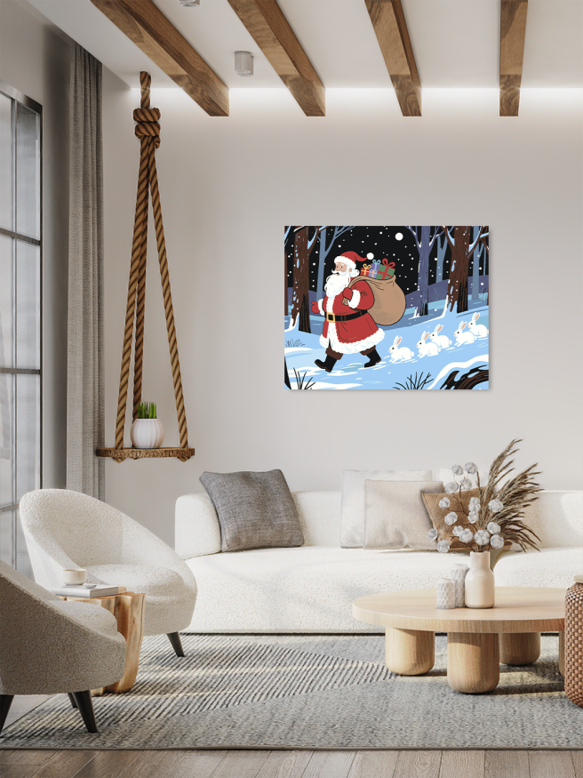 Raqamlar bo‘yicha rasm &amp;quot;Qor bobo o‘rmonda&amp;quot;