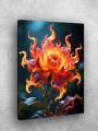 Постер на холсте &amp;quot;Огненный фантазийный цветок&amp;quot;