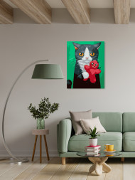 Картина по номерам &amp;quot;Котик-колдун&amp;quot;