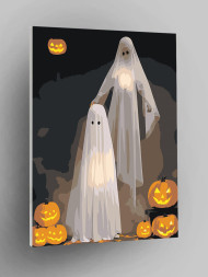 Raqamlar bo&#039;yicha rasm &quot;Bir juft arvoh&quot;