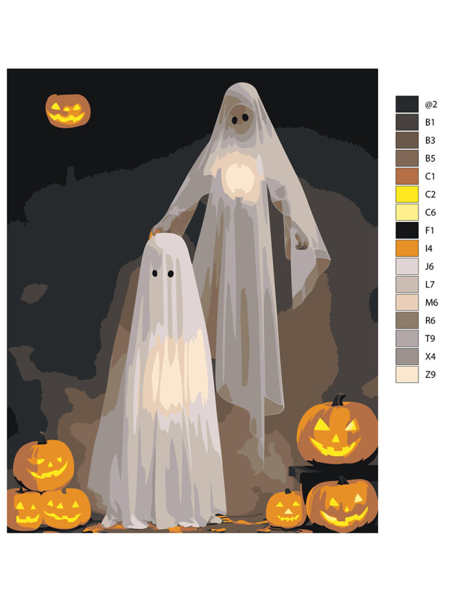 Raqamlar bo&amp;#039;yicha rasm &amp;quot;Bir juft arvoh&amp;quot;