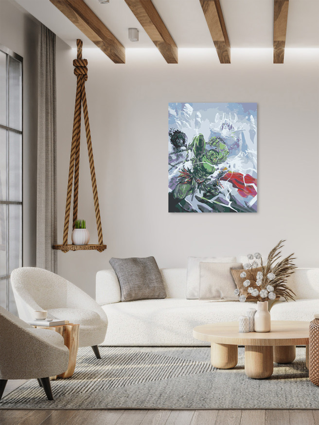 Raqamlar bo&amp;#039;yicha rasm &amp;quot;Hulk Thorga qarshi&amp;quot;