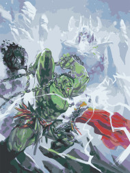 Raqamlar bo&#039;yicha rasm &quot;Hulk Thorga qarshi&quot;