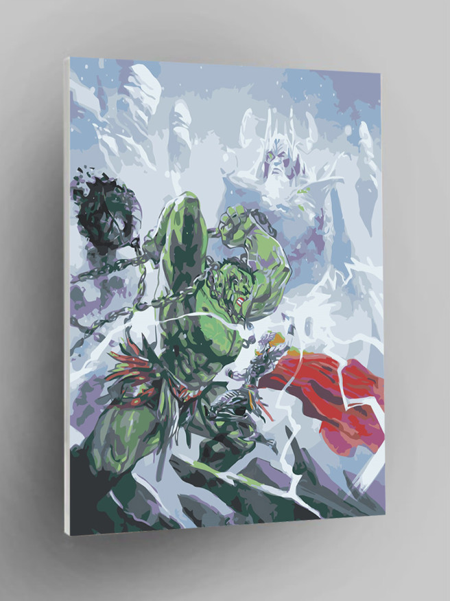 Raqamlar bo&amp;#039;yicha rasm &amp;quot;Hulk Thorga qarshi&amp;quot;