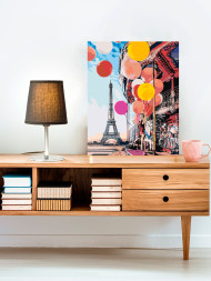 Fluorescent raqamlar bo'yicha rasm "Karuseldagi qiz"