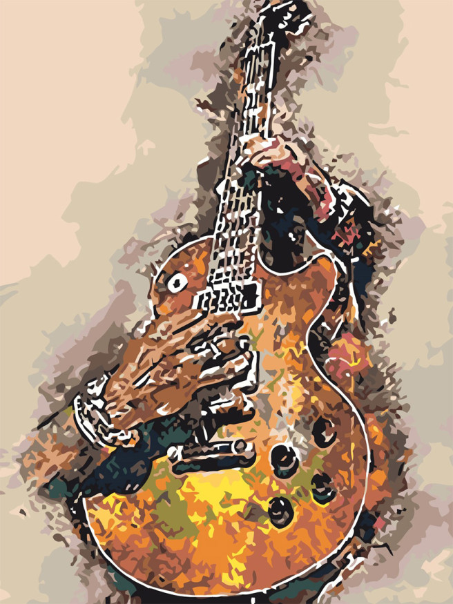 Raqamlar bo&amp;#039;yicha rasm &amp;quot;Gitara&amp;quot;