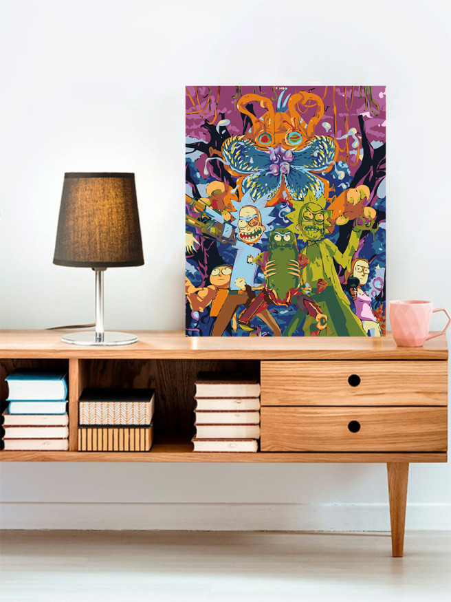 Raqamlar bo&amp;#039;yicha rasm &amp;quot;Rik va Morti&amp;quot;