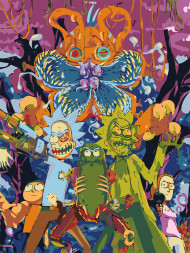 Raqamlar bo&#039;yicha rasm &quot;Rik va Morti&quot;