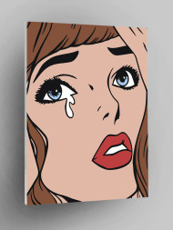 Картина по номерам "Девушка со слезой"