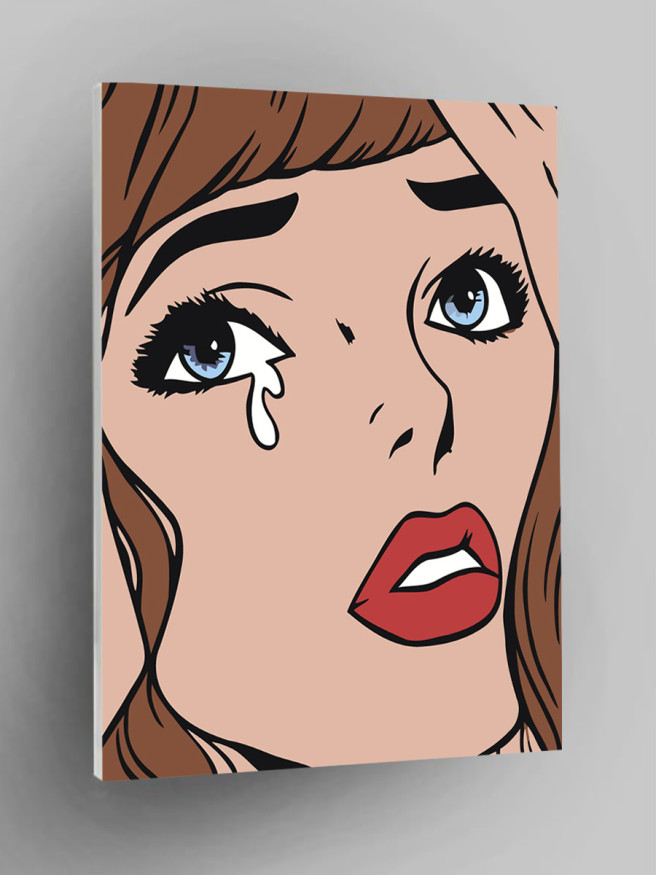 Raqamlar bo&amp;#039;yicha rasm &amp;quot;Ko&amp;#039;z yoshlari bilan qiz&amp;quot;