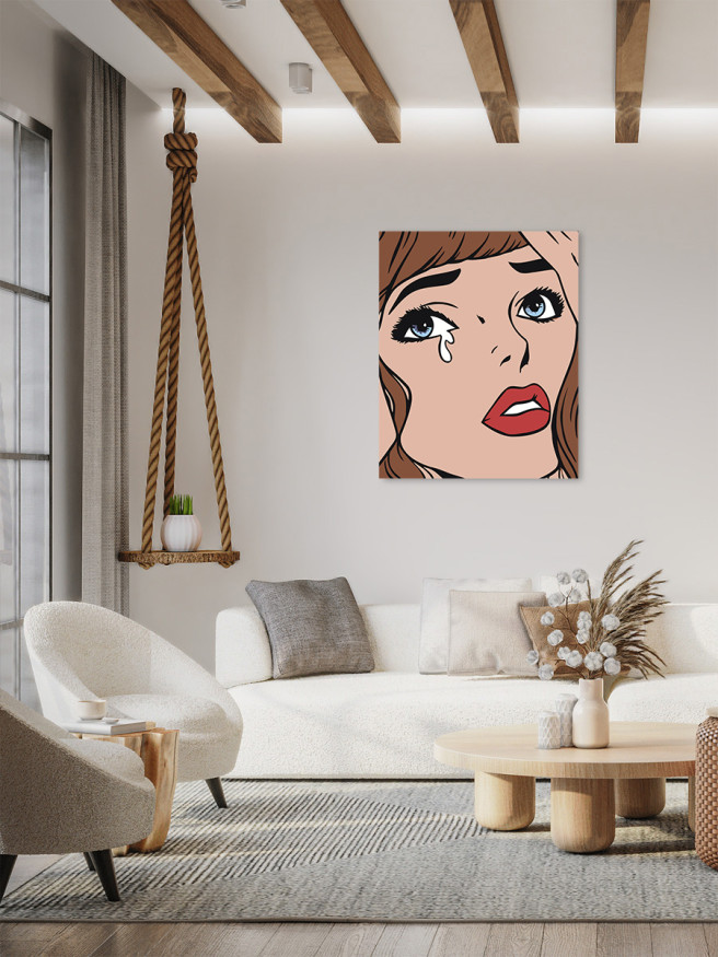 Raqamlar bo&amp;#039;yicha rasm &amp;quot;Ko&amp;#039;z yoshlari bilan qiz&amp;quot;