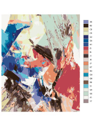 Raqamlar bo'yicha rasm "Mavhum kompozitsiya"