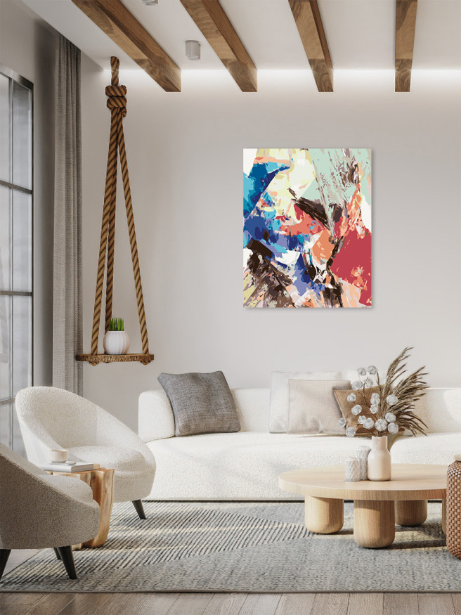 Raqamlar bo&amp;#039;yicha rasm &amp;quot;Mavhum kompozitsiya&amp;quot;