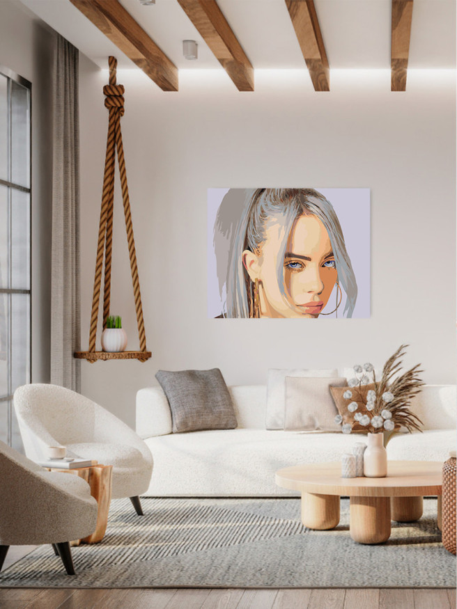 Картина по номерам &amp;quot;Билли Айлиш&amp;quot;