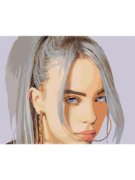 Картина по номерам &amp;quot;Билли Айлиш&amp;quot;