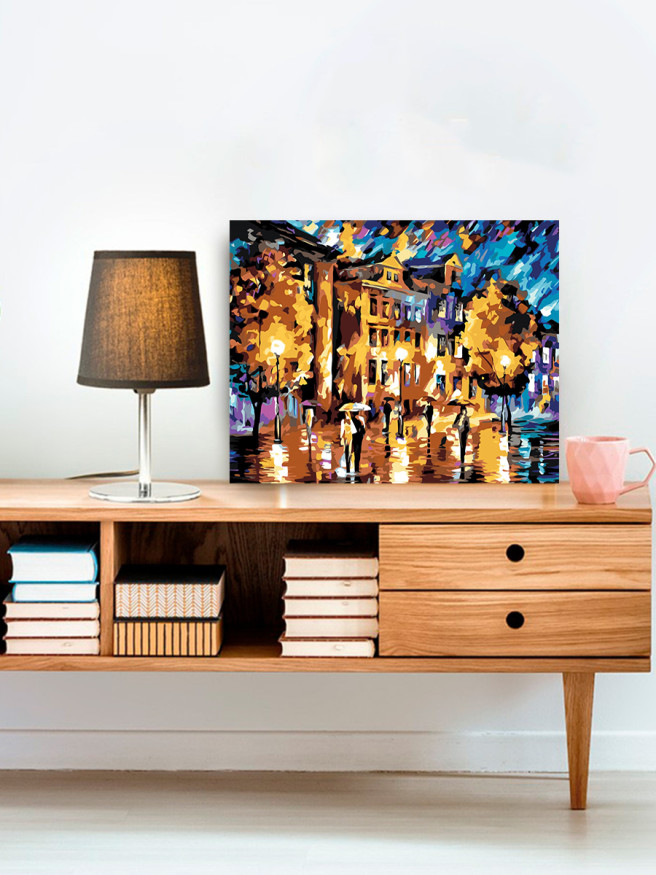 Картина по номерам &amp;quot;Люди на прогулке&amp;quot;