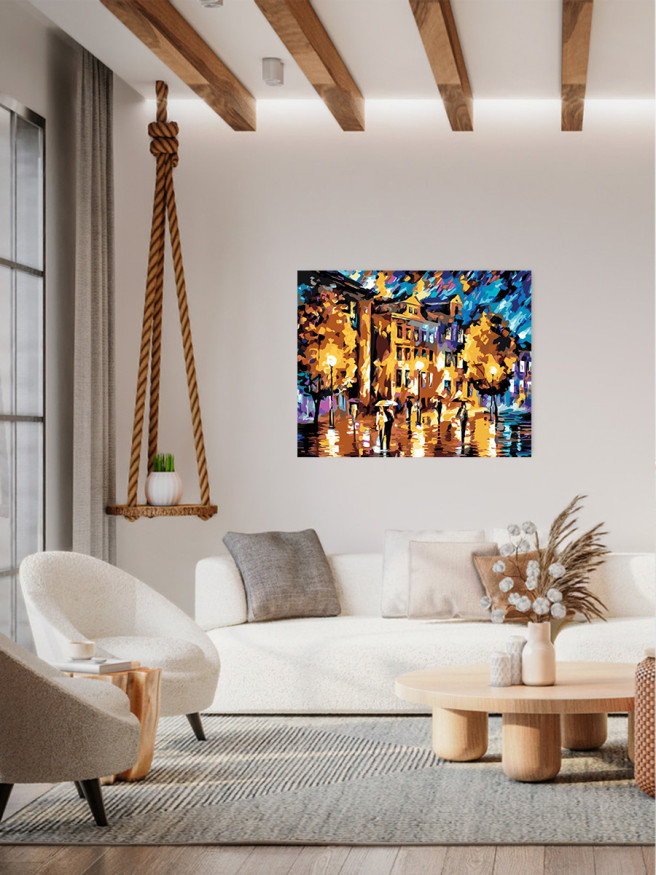 Картина по номерам &amp;quot;Люди на прогулке&amp;quot;