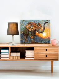 Raqamlar bo'yicha rasm "Fil"