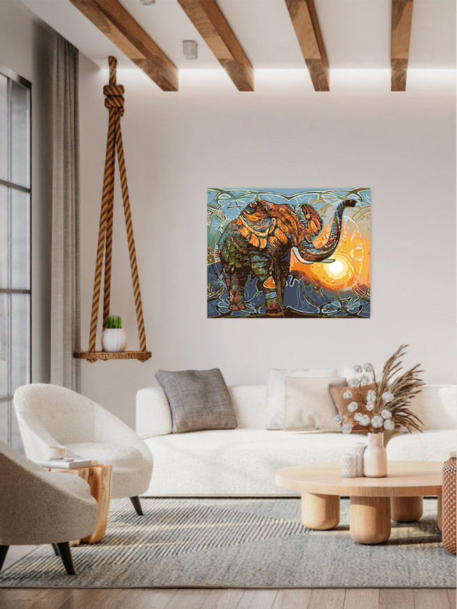 Raqamlar bo&amp;#039;yicha rasm &amp;quot;Fil&amp;quot;