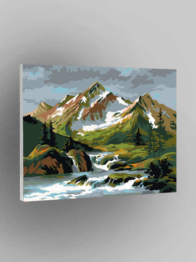 Картина по номерам &amp;quot;Пасмурное небо в горах&amp;quot;