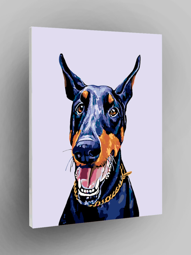 Raqamlar bo&amp;#039;yicha rasm &amp;quot;Doberman&amp;quot;